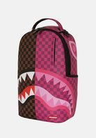 SPRAYGROUND Zaino SPLIT SIP PINK CHECK DLXSV marrone e rosa da donna 910B6286NSZ  SPRAYGROUND 