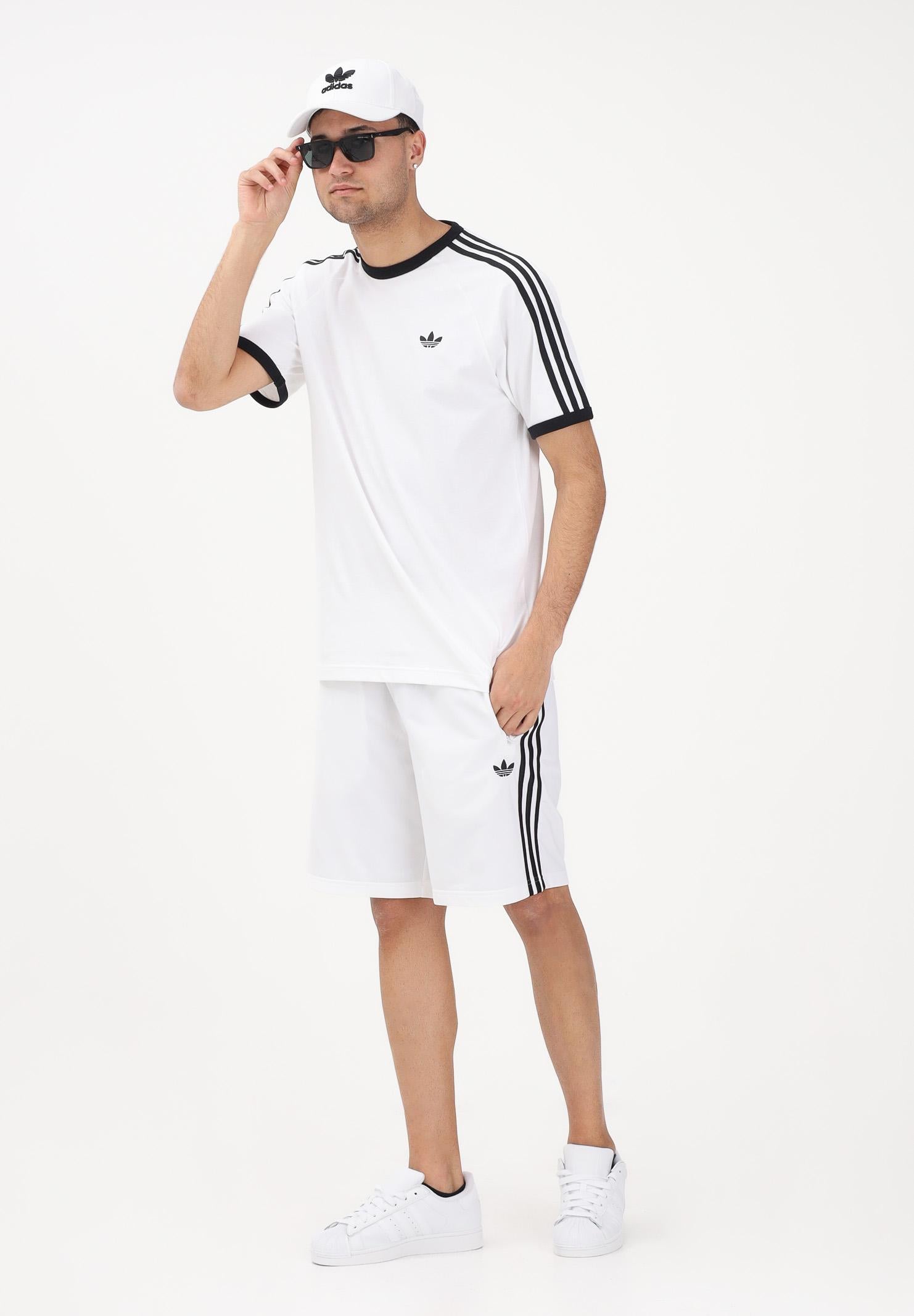 ADIDAS ORIGINALS Shorts sportivo Firebird bianco da uomo KE1378 . ADIDAS ORIGINALS 