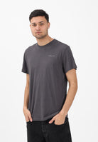 TOMMY JEANS T-shirt a manica corta grigia da uomo con logo DM0DM21780 PT2 TOMMY JEANS 