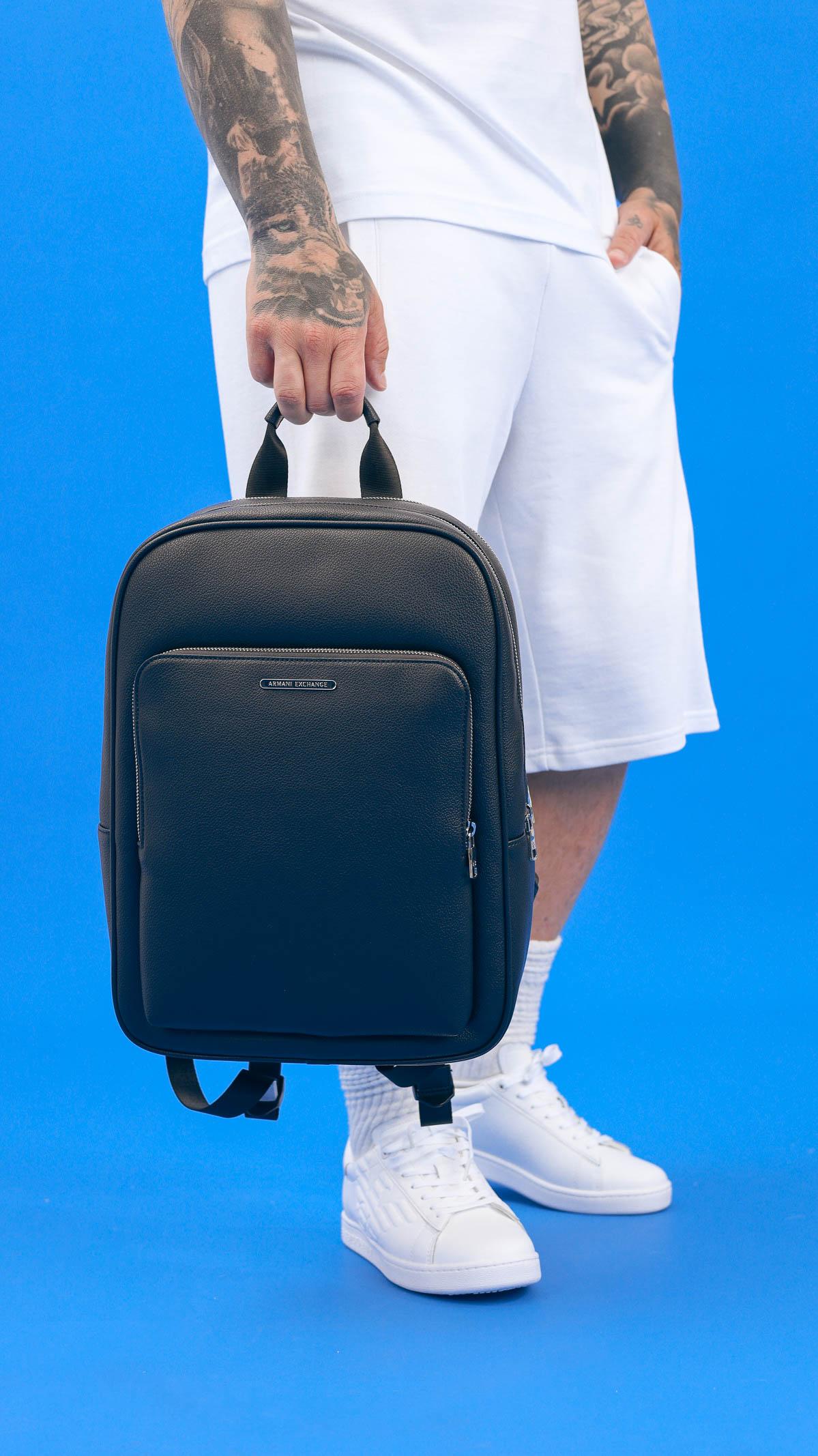 ARMANI EXCHANGE Zaino nero da uomo con logo XM000241AF12134 UC001 ARMANI EXCHANGE 