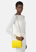 ELISABETTA FRANCHI Pochette gialla da donna con logo BS39A61E2 EV4 ELISABETTA FRANCHI 