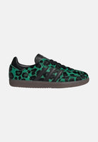 ADIDAS ORIGINALS Sneakers SAMBA verdi per uomo e donna con stampa leopardata HQ9374 . ADIDAS ORIGINALS 