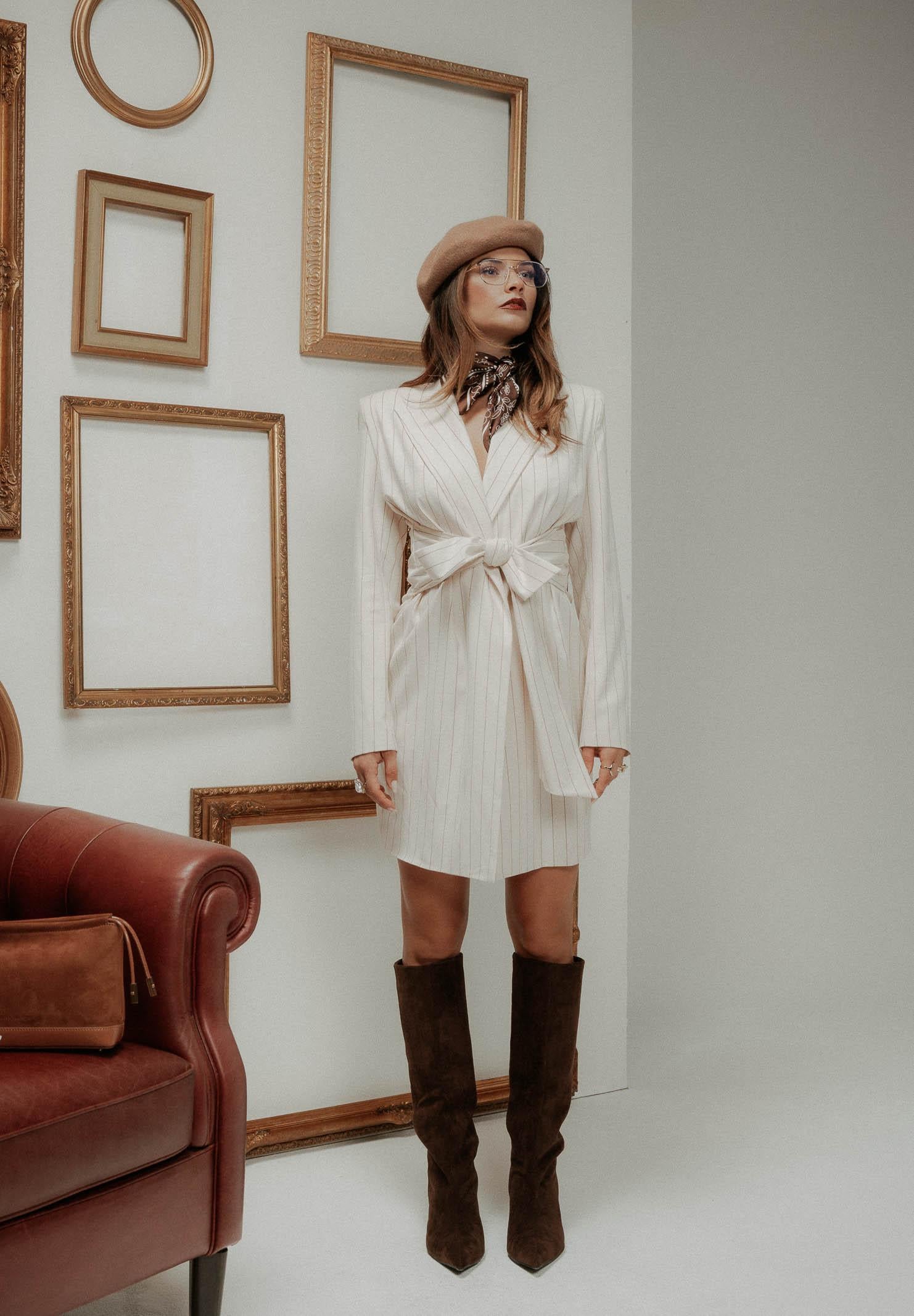 SANTAS Abito corto HÉROÏNE panna da donna PV2604 PA SANTAS 