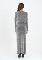 SIMONA CORSELLINI Abito lungo argento da donna A25CEAB10201-C00159 V0000 SIMONA CORSELLINI 