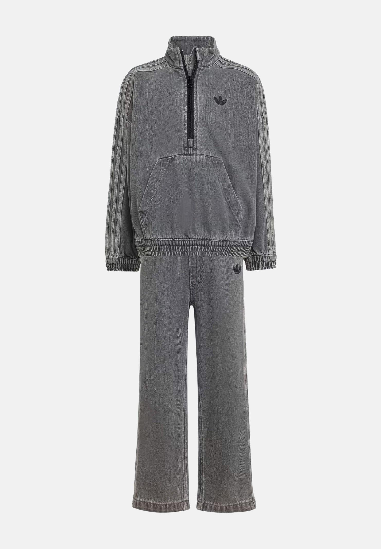 ADIDAS ORIGINALS Completo Denim Crew grigio per bambino e bambina JY3546  ADIDAS ORIGINALS 