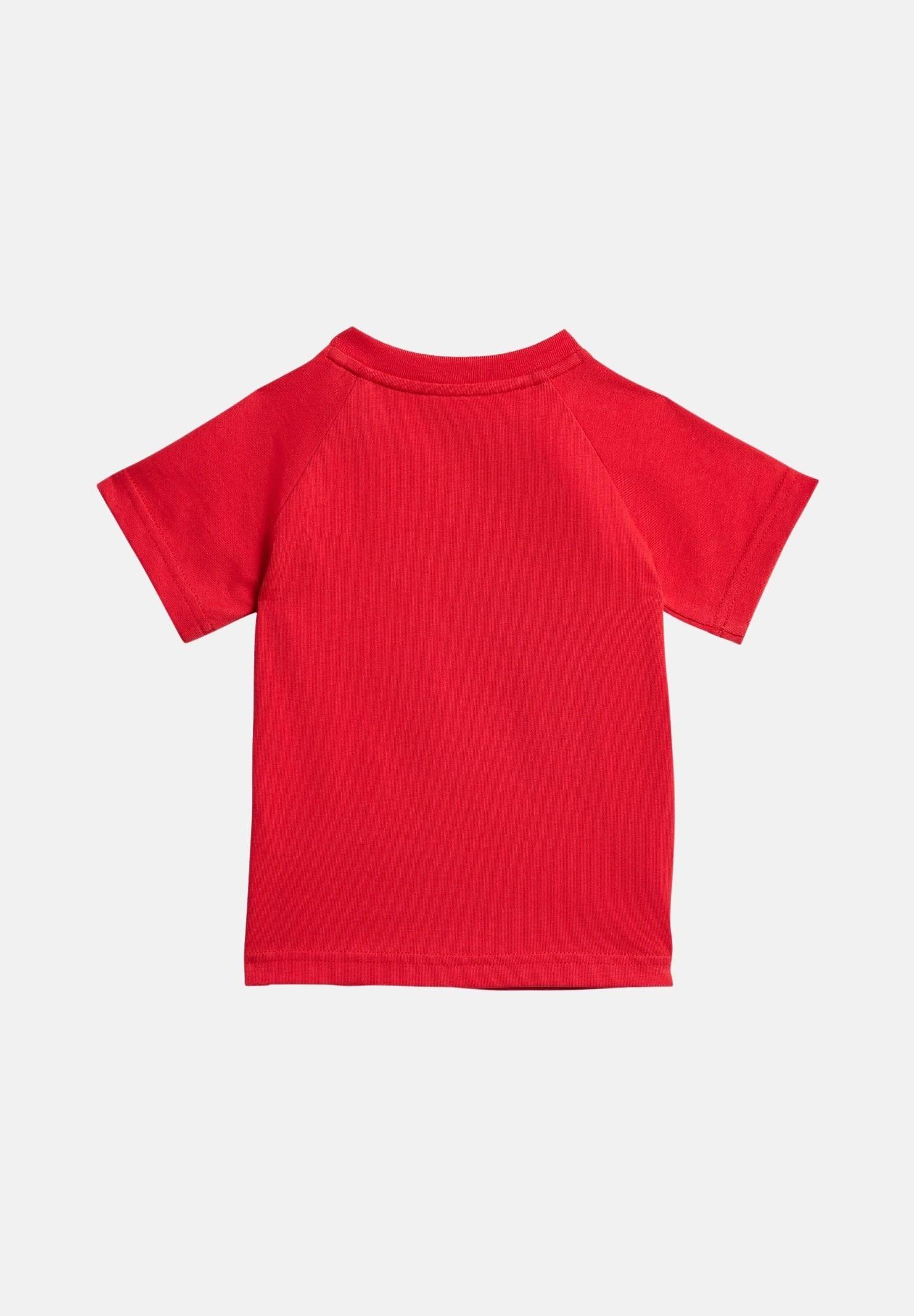 ADIDAS ORIGINALS Completino TREFOIL LOOSE rosso da neonato KD1035 . ADIDAS ORIGINALS 