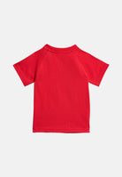 ADIDAS ORIGINALS Completino TREFOIL LOOSE rosso da neonato KD1035 . ADIDAS ORIGINALS 