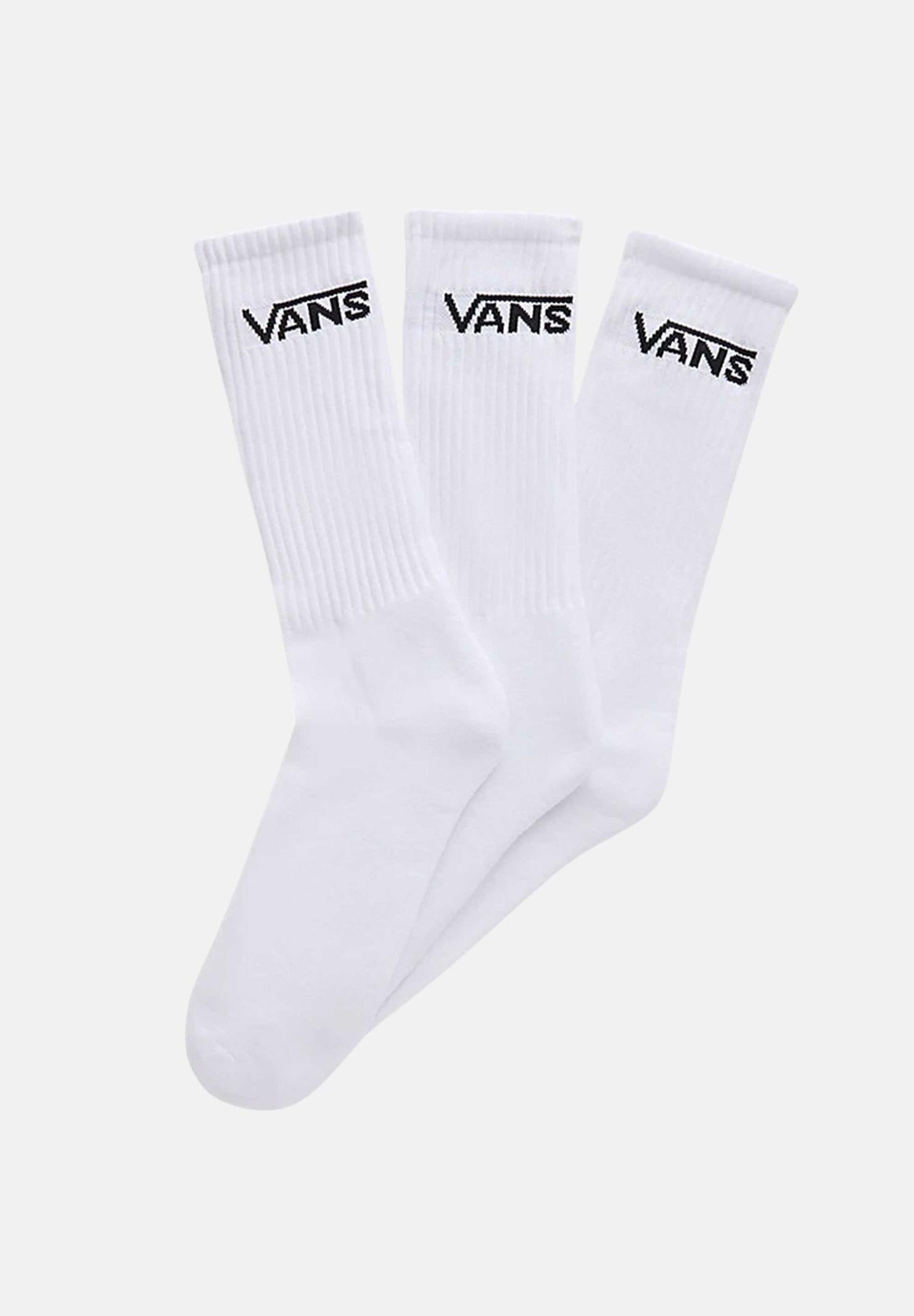 VANS Calzini Classic (3 paia) bianchi per uomo e donna VN000F0XWHT1 . VANS 