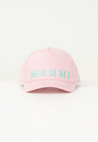 MARNI Cappello con visiera rosa da donna rifinito da ricamo logo M01470M00J2 0M347 MARNI 