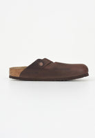 BIRKENSTOCK Ciabatte marroni per uomo e donna modello Boston 860133 . BIRKENSTOCK 