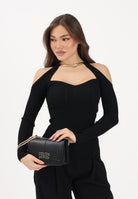 ELISABETTA FRANCHI Maglioncino nero da donna con dettaglio gioiello MK89S61E2 110 ELISABETTA FRANCHI 