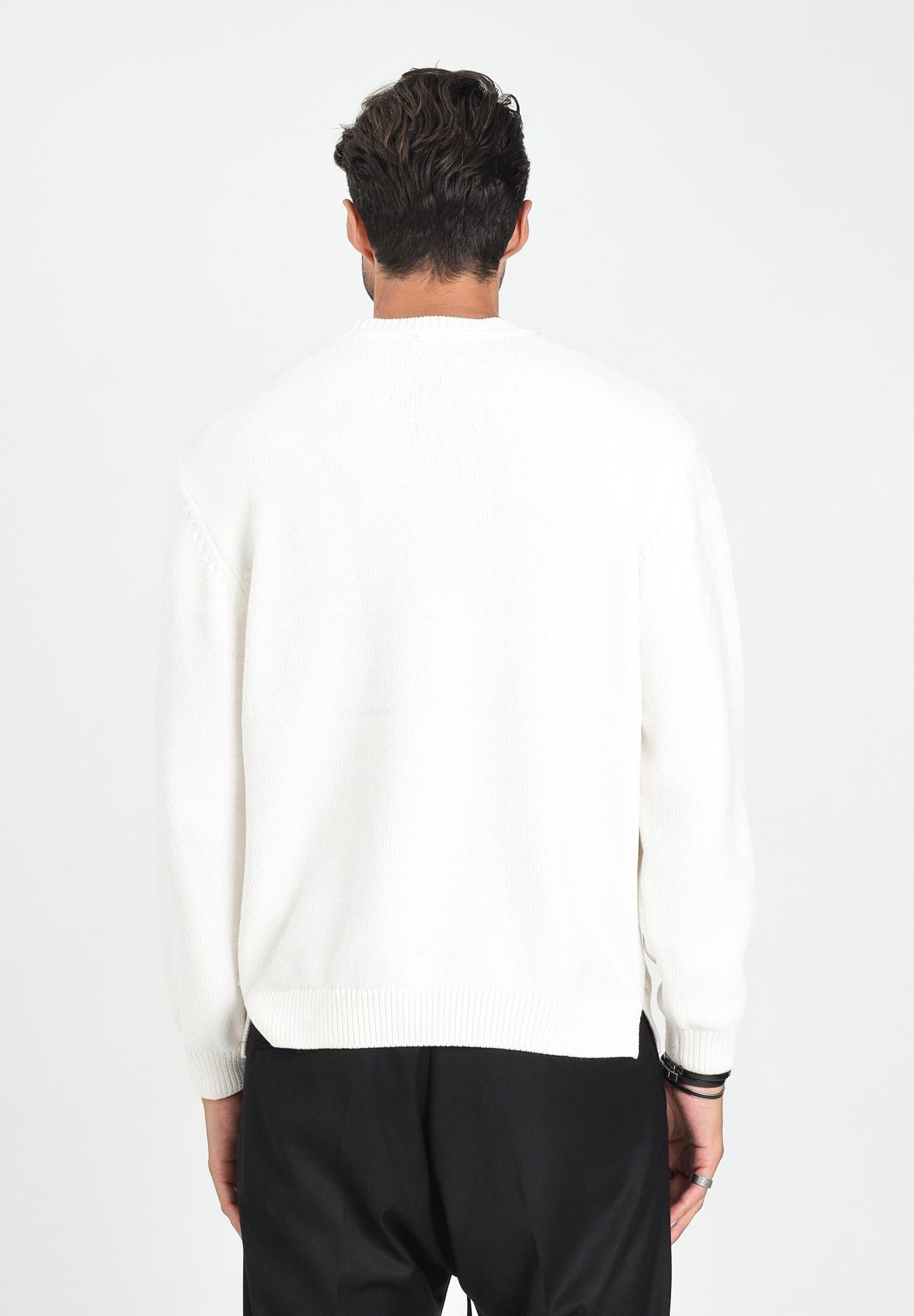 ARMANI EXCHANGE Maglioncino girocollo panna da uomo XM001331AF13776 U0009 ARMANI EXCHANGE 