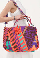 F**K Borsa mare multicolore da donna in tessuto stampato FA26-SW0121X11 . F**K 