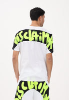 DISCLAIMER T-shirt a manica corta bianca da uomo con stampa logo sul retro 26EDS55432 BINE DISCLAIMER 