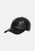 MAISON MARGIELA Cappello con visiera nero per uomo e donna realizzato in eco-pelle con patch logo M60919MM05T M6900 MAISON MARGIELA 