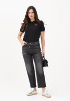 DSQUARED2 Jeans dritti Boss 10 in denim nero per donna, bambino e bambina DQ2241D0ABS DQ02 DSQUARED2 