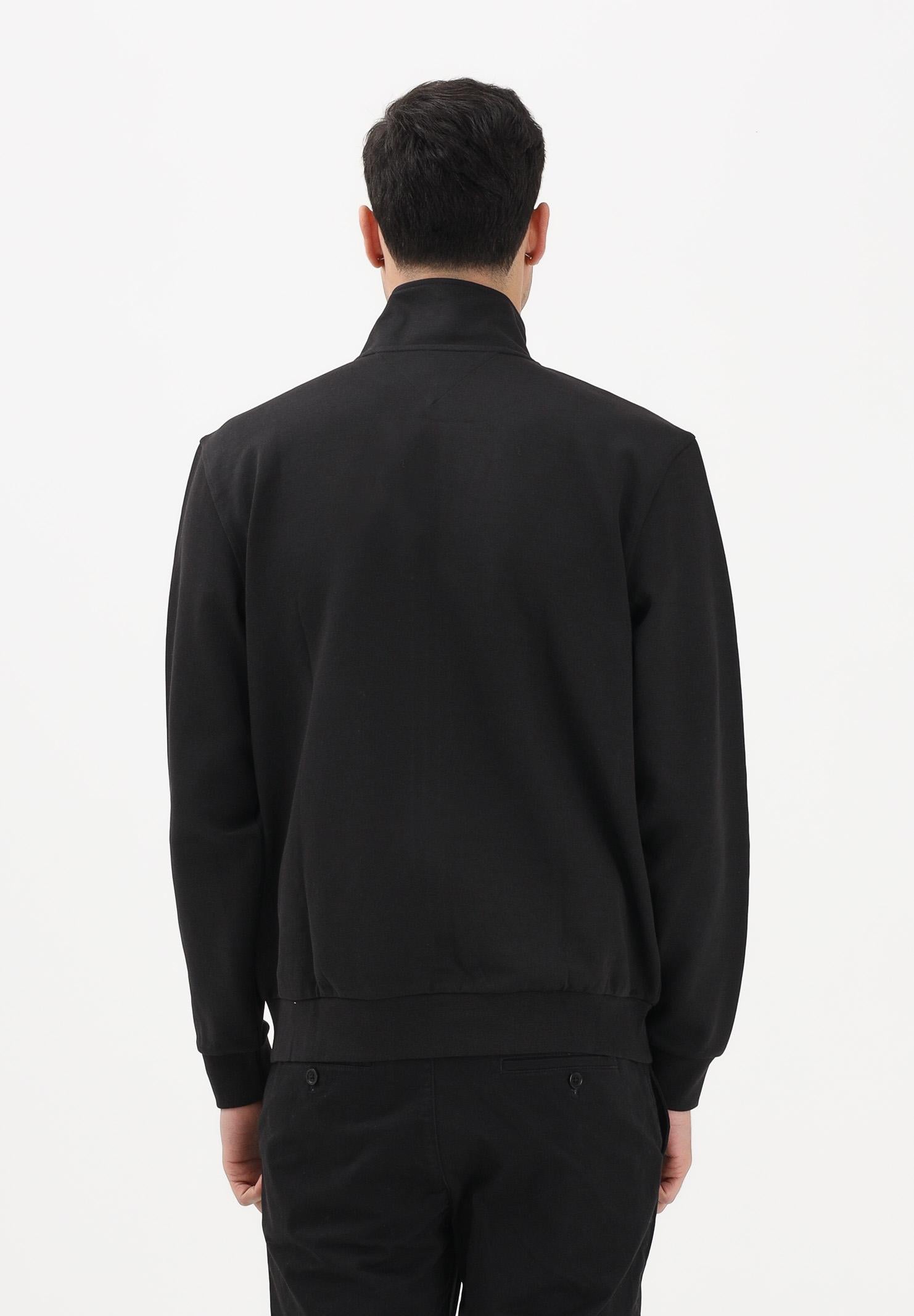 TOMMY HILFIGER Giacca a vento nera da uomo con logo MW0MW41758 BDS TOMMY HILFIGER 