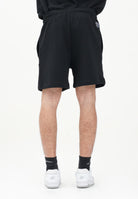 BARROW Shorts sportivo nero per uomo e donna con stampa logo S5BWUABE089 110 BARROW 