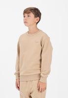 DIESEL Felpa girocollo beige per donna, ragazzi e bambini con maxi ricamo Oval D J022740GYCJ K726 DIESEL 