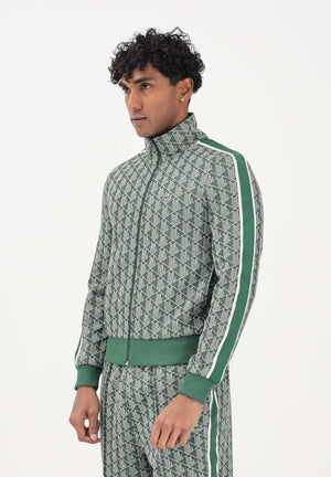 LACOSTE Felpa con zip Paris verde da uomo SH1368 D1R LACOSTE 