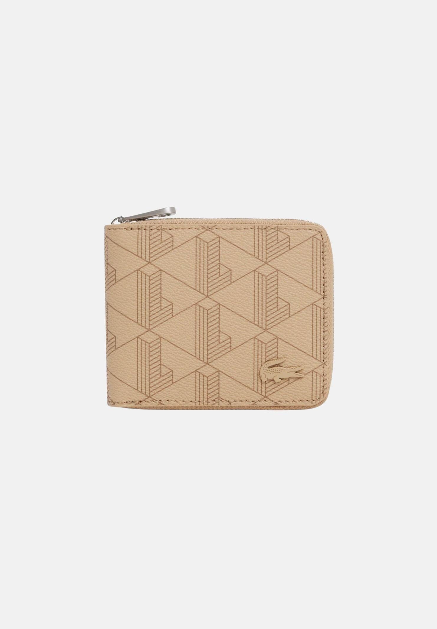 LACOSTE Portafogli beige da uomo con motivo monogram NH4005 R59 LACOSTE 