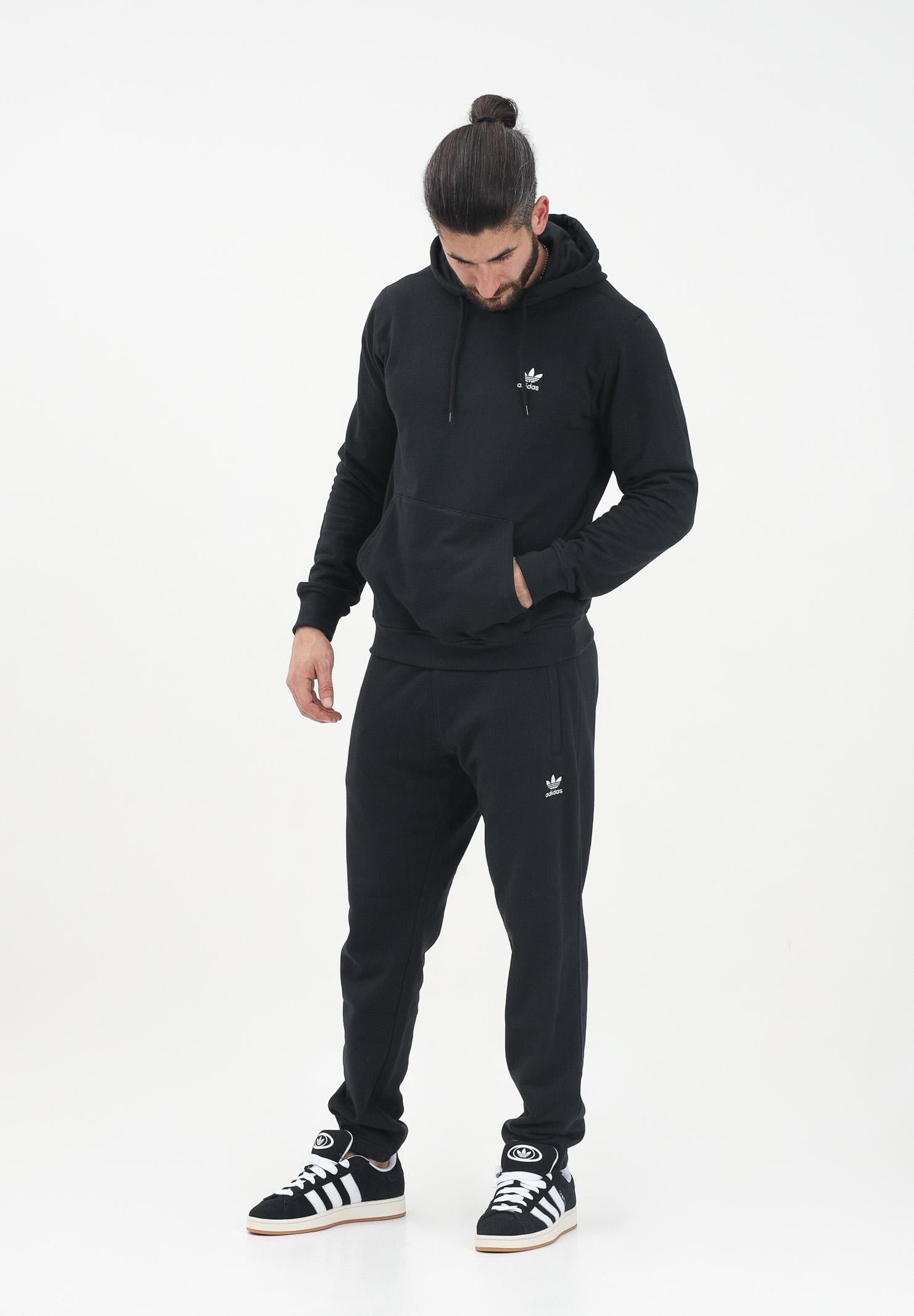 ADIDAS ORIGINALS Pantalone sportivo Trefoil Essentials French Terry nero da uomo JD2422 . ADIDAS ORIGINALS 
