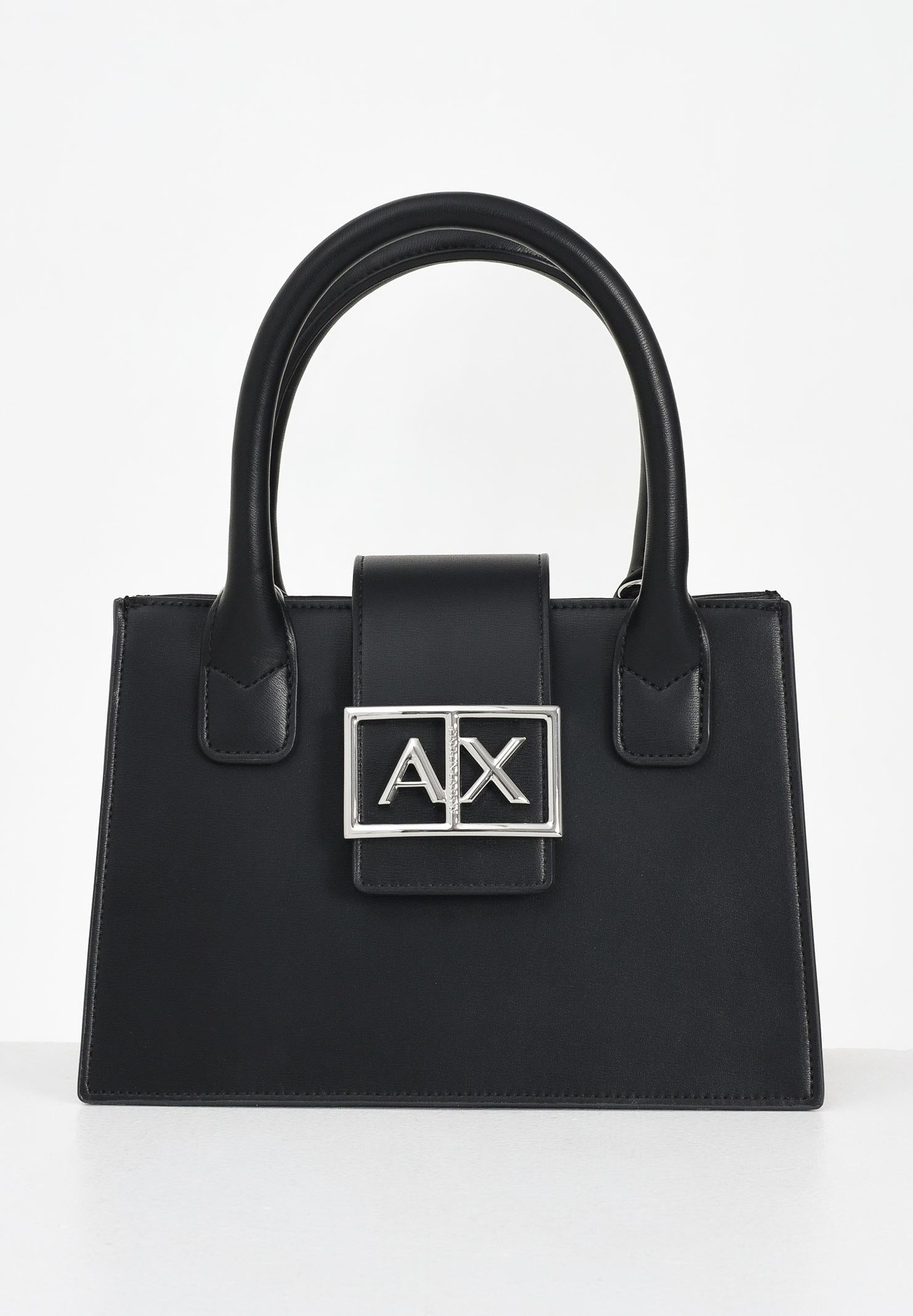 ARMANI EXCHANGE Borsa a mano nera da donna con logo XW000306AF12039 UC001 ARMANI EXCHANGE 