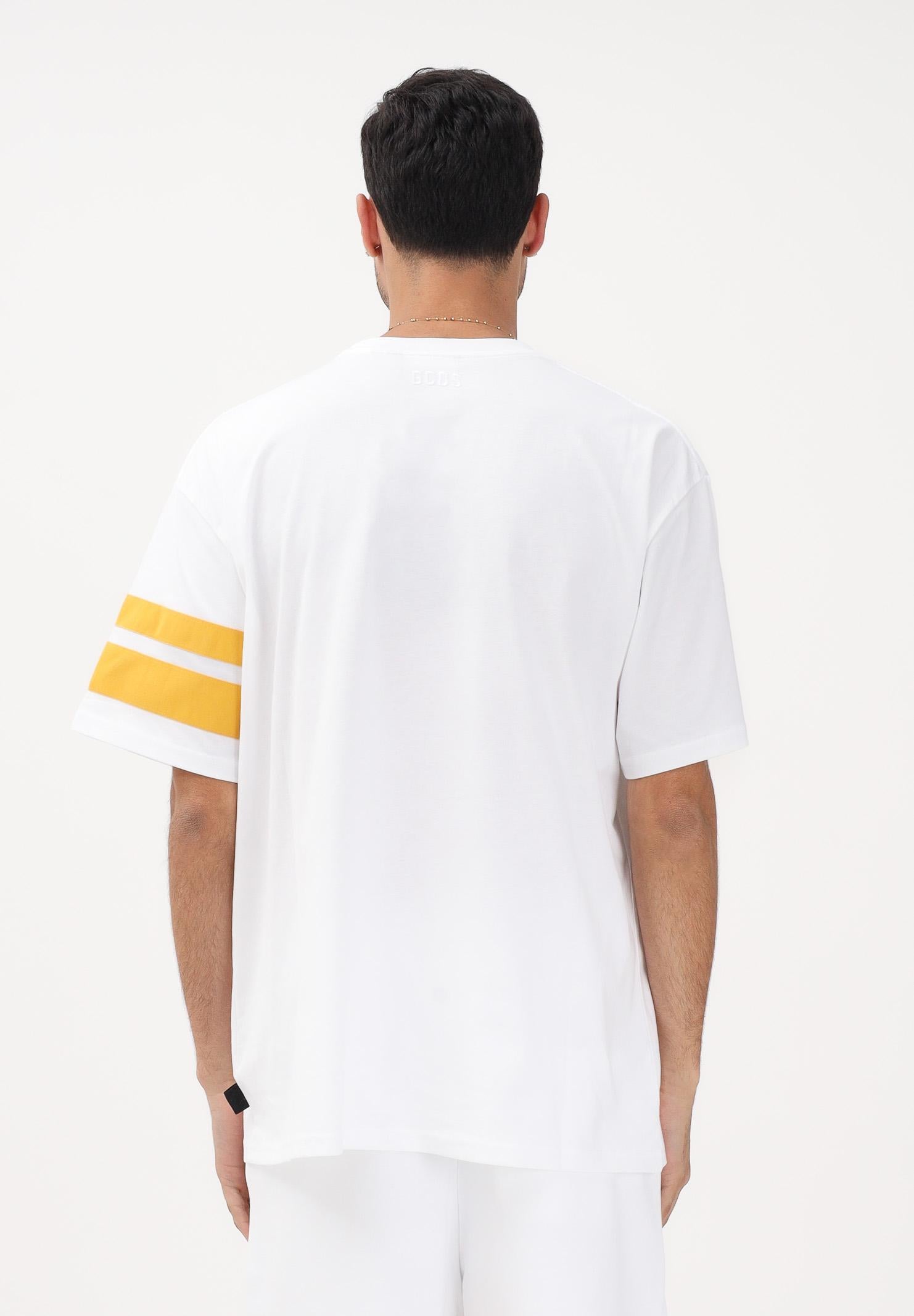 GCDS T-shirt a manica corta bianca per uomo e donna con logo Z0MLQC106J101 100Y GCDS 