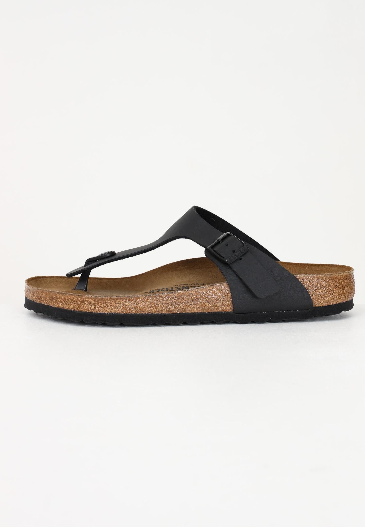 BIRKENSTOCK Infradito Gizeh nero per uomo e donna 043691 . BIRKENSTOCK 