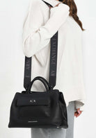 ARMANI EXCHANGE Borsa a mano nera da donna con logo XW001545AF17019 UC001 ARMANI EXCHANGE 