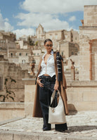 ELISABETTA FRANCHI Camicia bianca da donna con ganci gioiello CA06057E2 100 ELISABETTA FRANCHI 