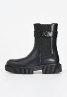 ARMANI EXCHANGE Stivali bassi neri da donna con logo A|X XW001634AF17474 UC001 ARMANI EXCHANGE 