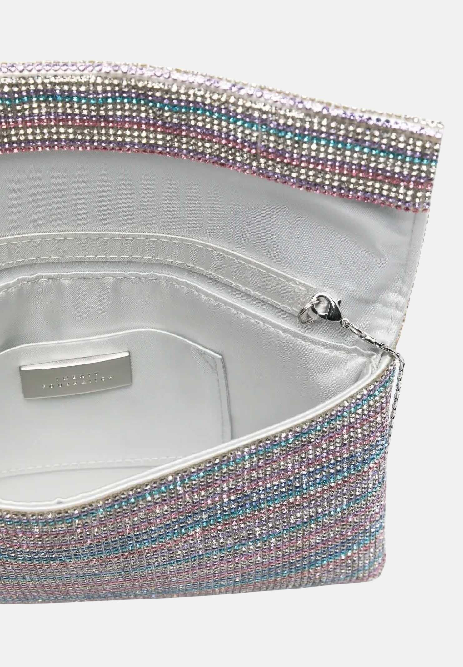 TWENTY FOURHAITCH Pochette multicolore da donna con micro strass BAG0006862P MU TWENTY FOURHAITCH 