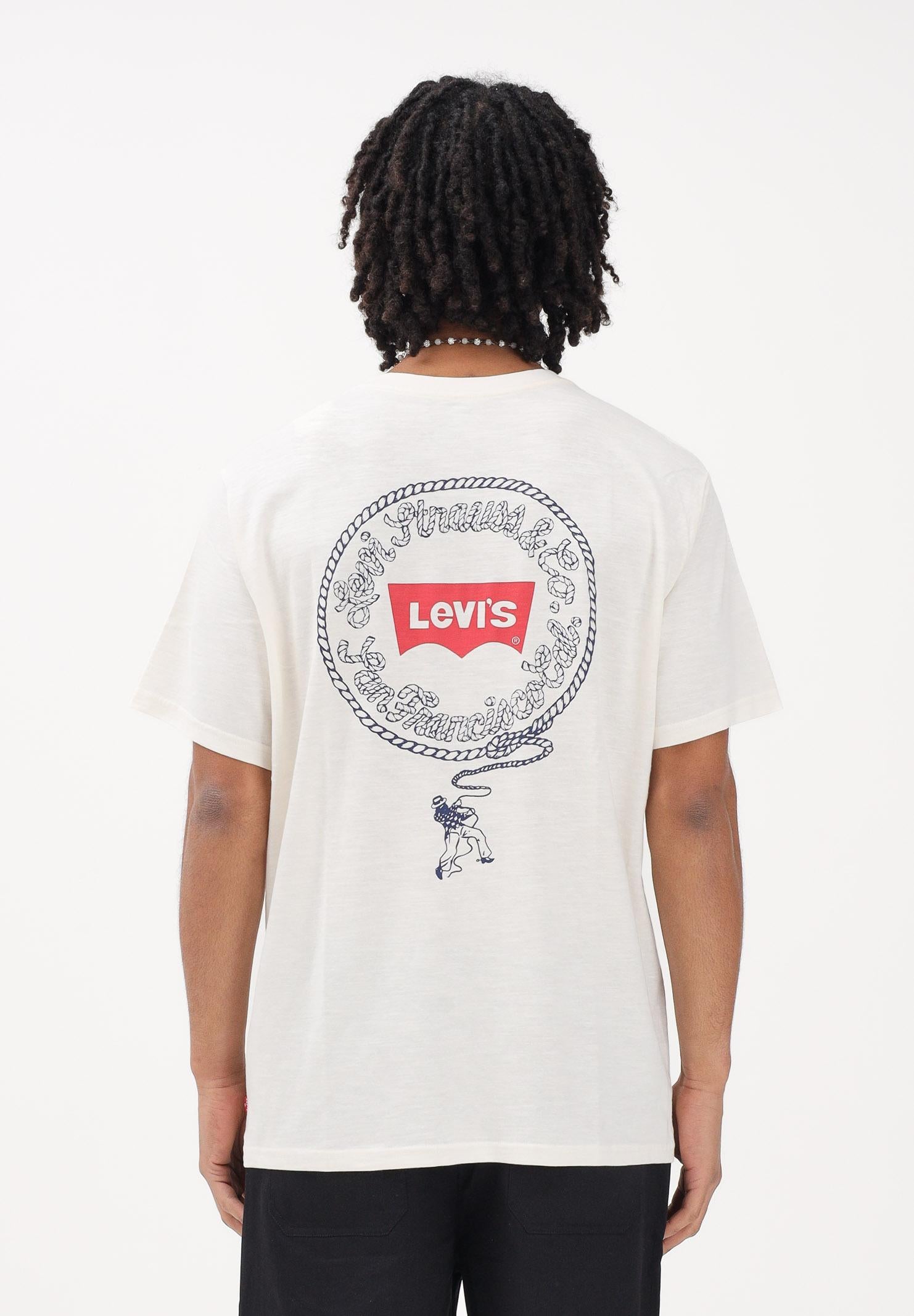 LEVI'S T-shirt a manica corta Relaxed Fit Graphic panna da uomo 16143-2451 . LEVI'S® 