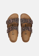 BIRKENSTOCK Sandali Arizona Leo Mocca, stampa animalier, unisex. 1032698 . BIRKENSTOCK 