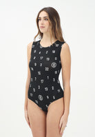MAISON MARGIELA Body smanicato nero per donna e bambina con stampa Numeric M60764MM05K M6900 MAISON MARGIELA 