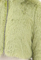 MEHRAN Pelliccia verde da donna con zip 25201GRE GRE MEHRAN 