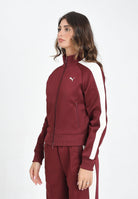 PUMA Felpa con zip T7 ALWAYS ON bordeaux da donna 629796 96 PUMA 