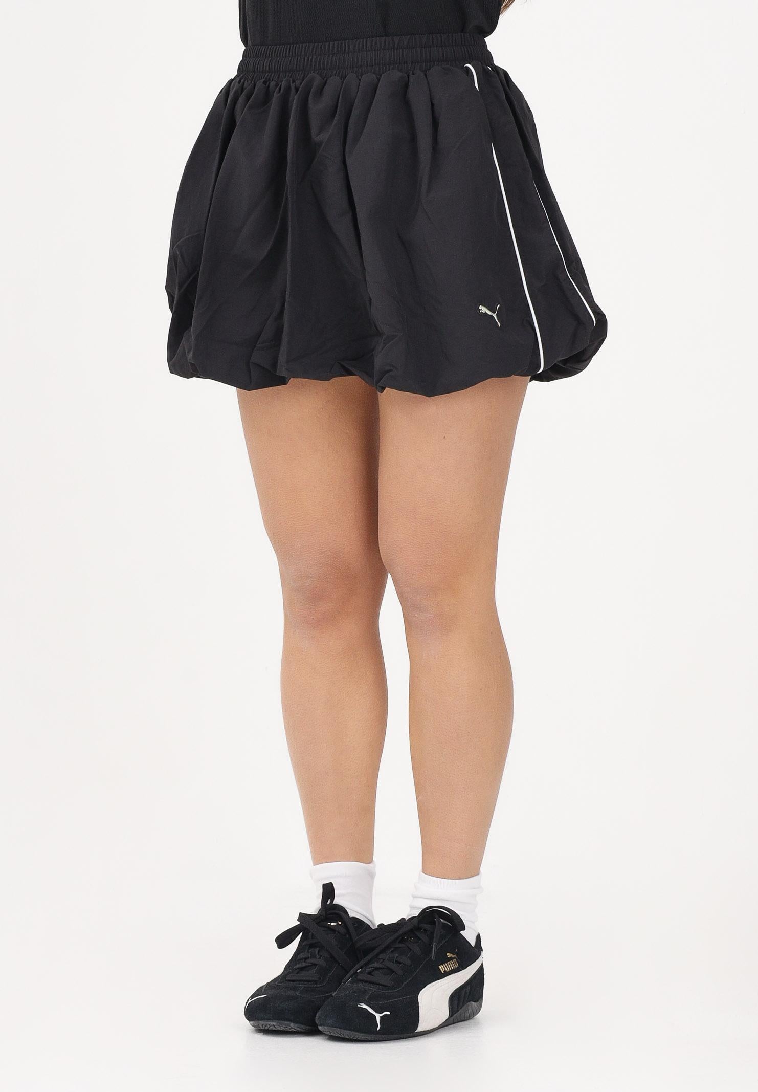 PUMA Gonna corta T7 nera da donna 635461 01 PUMA 