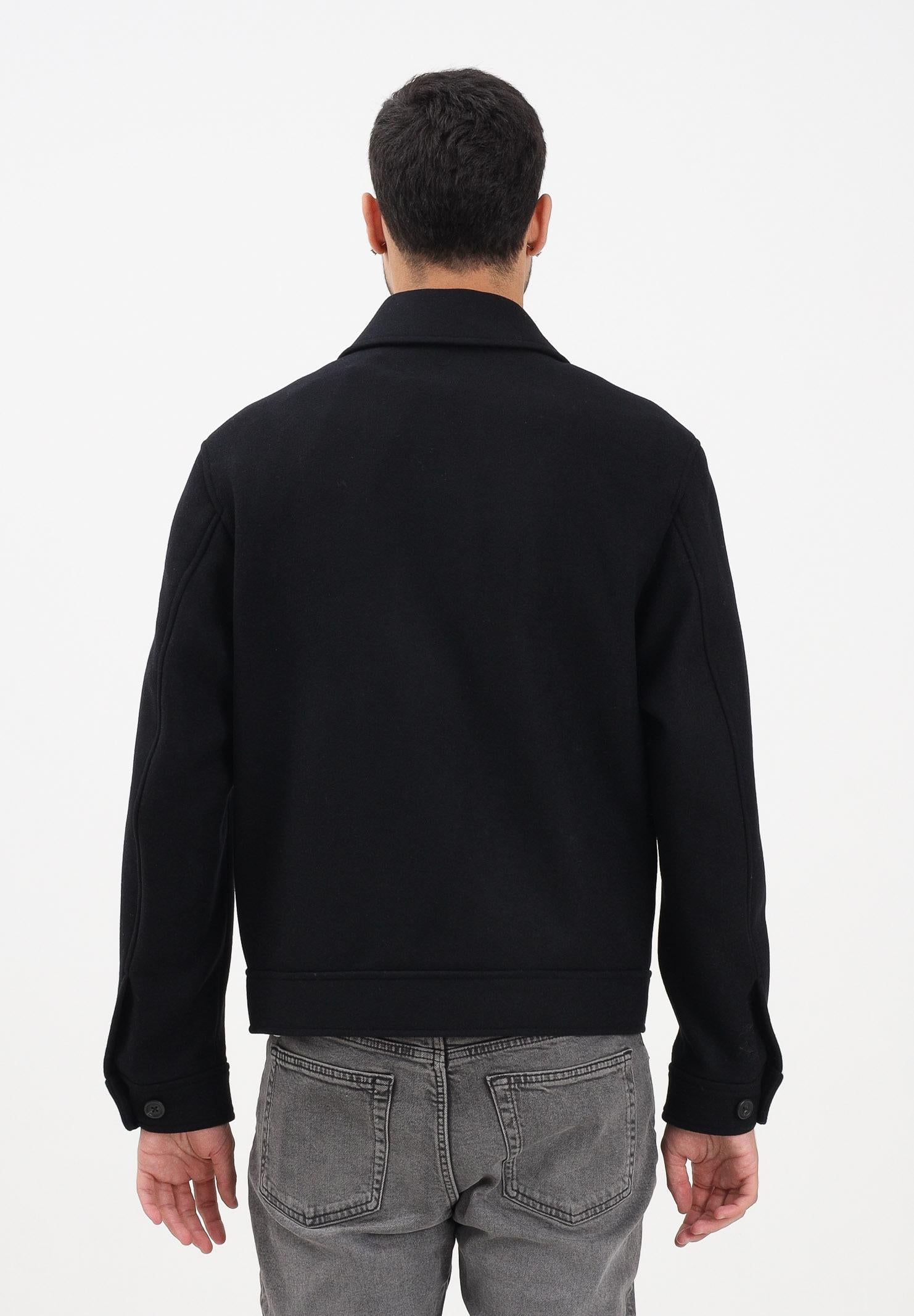 SELECTED HOMME Cappotto corto nero da uomo 16097824 Black SELECTED HOMME 