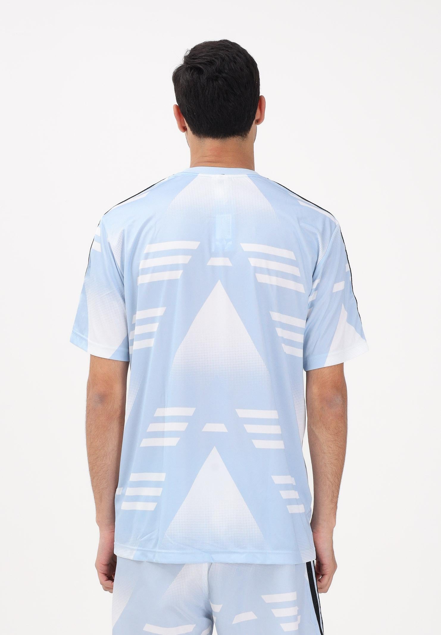 ADIDAS ORIGINALS T-shirt a manica corta Loose Sponsored azzurra da uomo KE2161 . ADIDAS ORIGINALS 