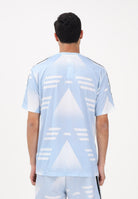 ADIDAS ORIGINALS T-shirt a manica corta Loose Sponsored azzurra da uomo KE2161 . ADIDAS ORIGINALS 