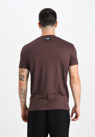 DSQUARED2 T-shirt a manica corta marrone da uomo con logo sul retro D9M206030 502 DSQUARED2 