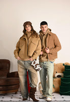 SELECTED HOMME Cappotto corto cammello da uomo 16098263 Chipmunk SELECTED HOMME 