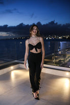 SANTAS Pantalone elegante DULCHE DE LECHE nero da donna PV25024 NERO SANTAS 