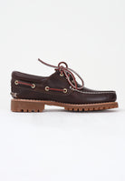 TIMBERLAND Mocassini Timberland® Authentic 3-Eye Lug Handsewn marroni da uomo TB0300032141  TIMBERLAND 