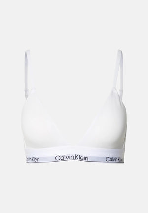 CALVIN KLEIN Bralette bianca da donna con fascia logata LV00QF8508 100 CALVIN KLEIN 