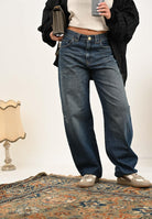 PINKO Jeans balloon in denim scuro da donna 103180A2SB PJU PINKO 