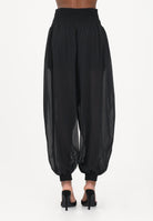 PINKO Pantalone nero da donna ampio e fluido 106845A3B2 Z99 PINKO 