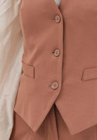 VICOLO Gilet cuoio da donna TAB0232 ABU67 VICOLO 